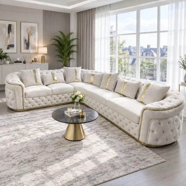 Turkish L Shape Sofa in Room Setup