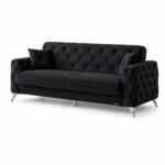 Zumrut 2 Seater Sofa Bed in Black Colour
