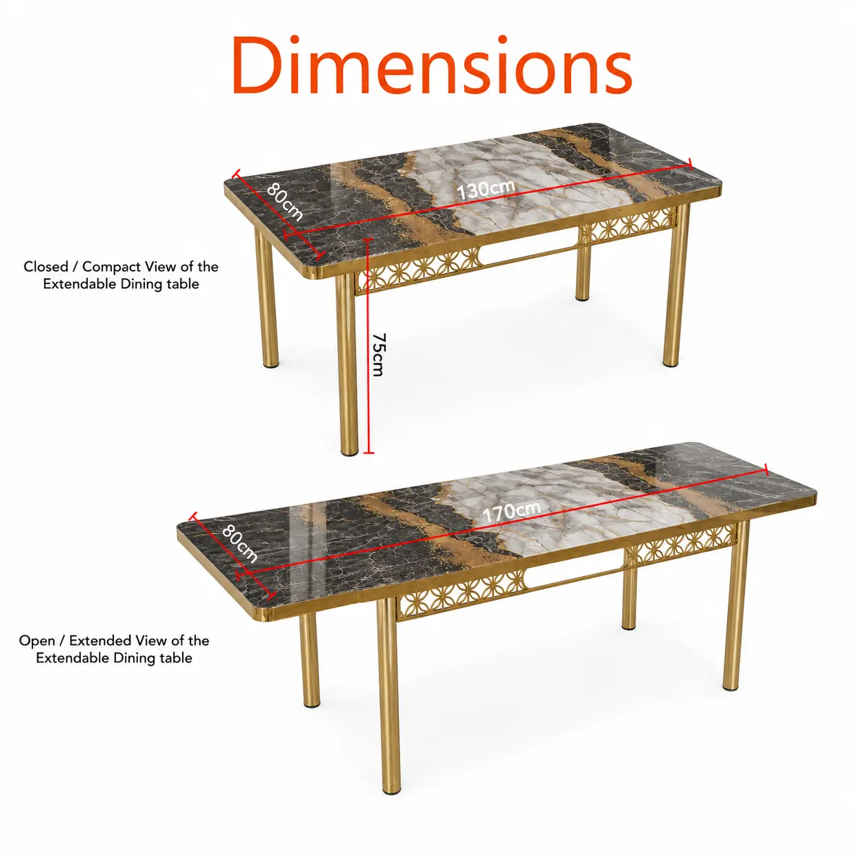 grey and silver marble dinning table