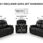 manual recliner 3+2+1 seater