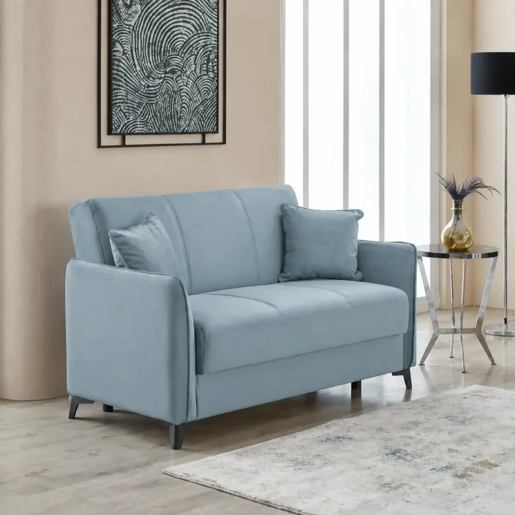 sofya 2 seater blue