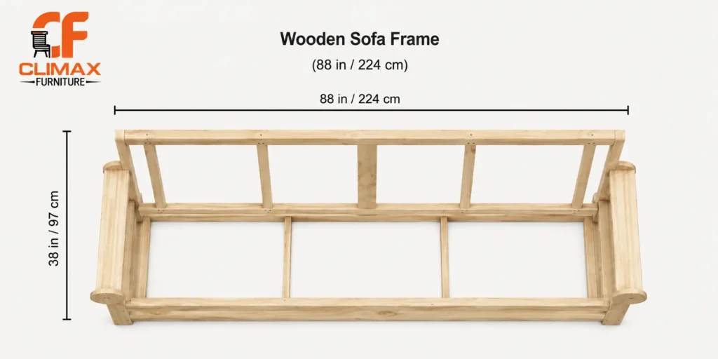 Climax Furniture Wooden Sofa Frame Blueprint