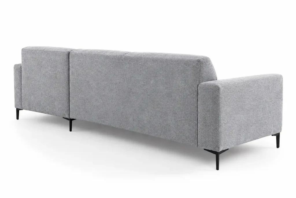 CF Elara Corner Sofa in Grey Fabric back view