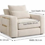 CF Elara armchair dimensions
