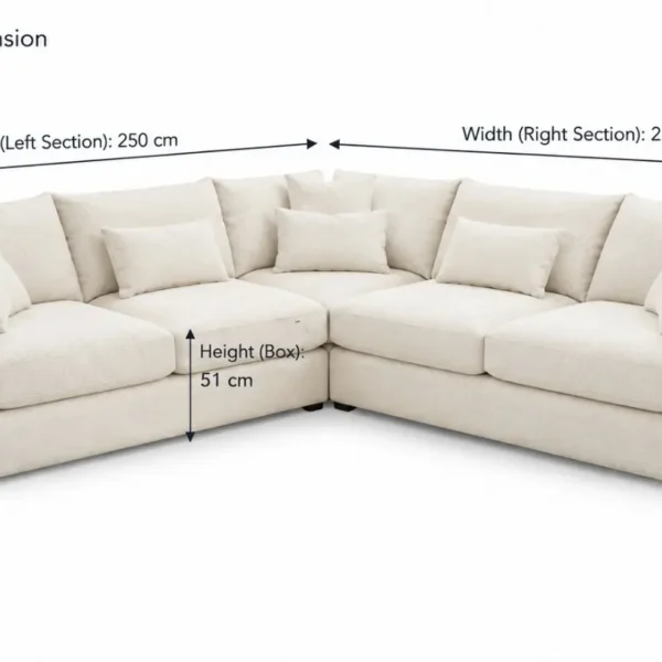 CF Elara corner sofa dimensions