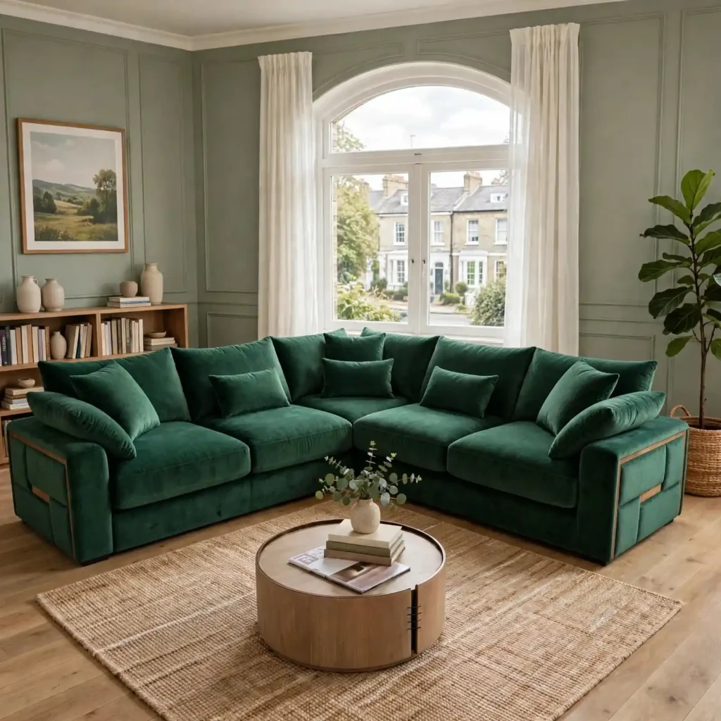 CF Elara corner sofa velvet
