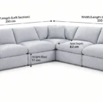 CF Frost Boucle Corner Sofa dimesions