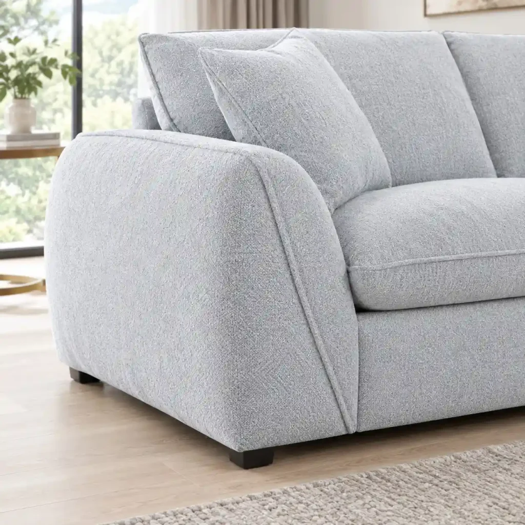 CF Frost boucle 2-seater sofa Arm Closeup
