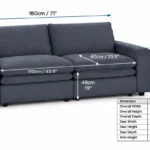 Heavenly Cloud Electric Recliner Sofa dimensions