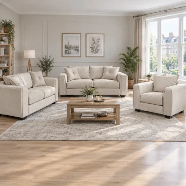  Heritage Leather 3+2+1 Seater Sofa