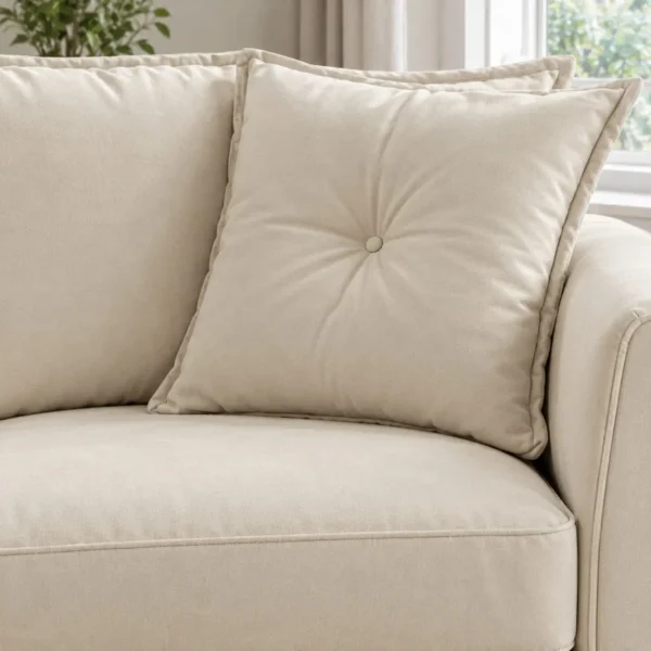 Heritage Leather Cushion closeup sofa