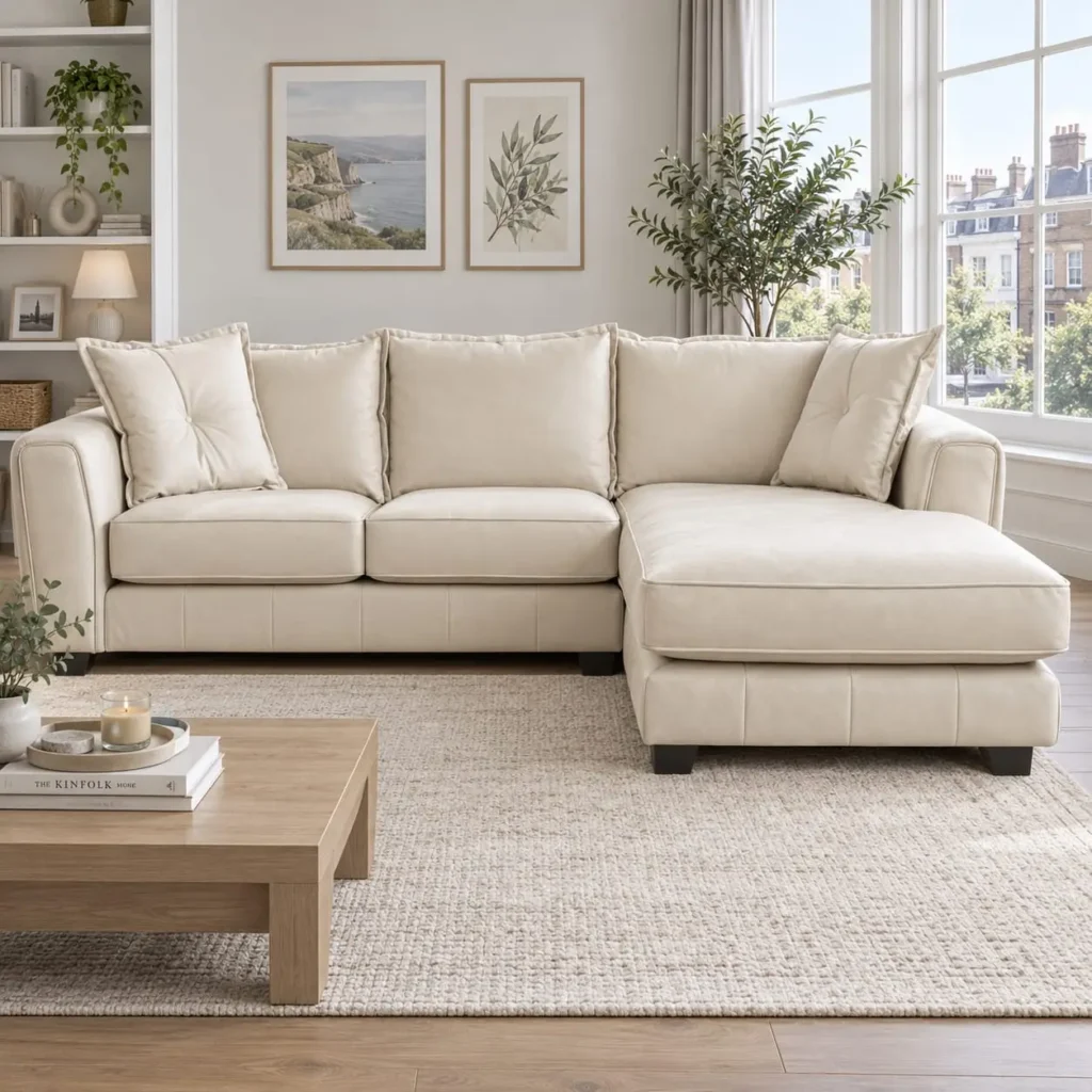 Heritage Leather corner sofa