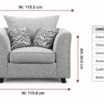 Oakley arm chair dimensions