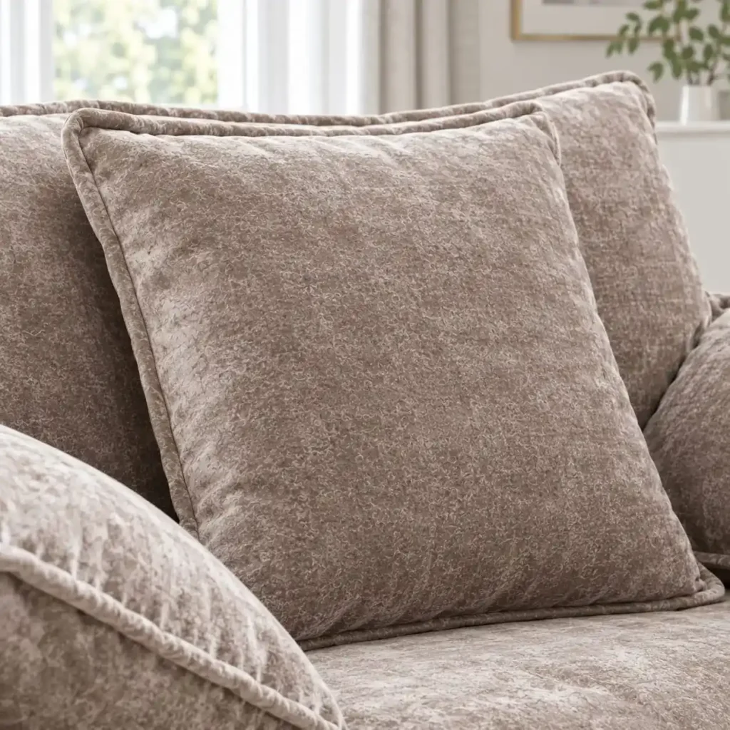 Venice Velvet 3 +2 seater sofa depth