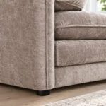 Venice Velvet corner sofa leg closeup