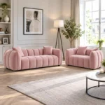 velvet fabric sofa 2+3 seater
