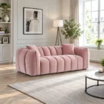 velvet fabric sofa 3 seater