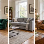 velvet vs fabric vs leather sofa